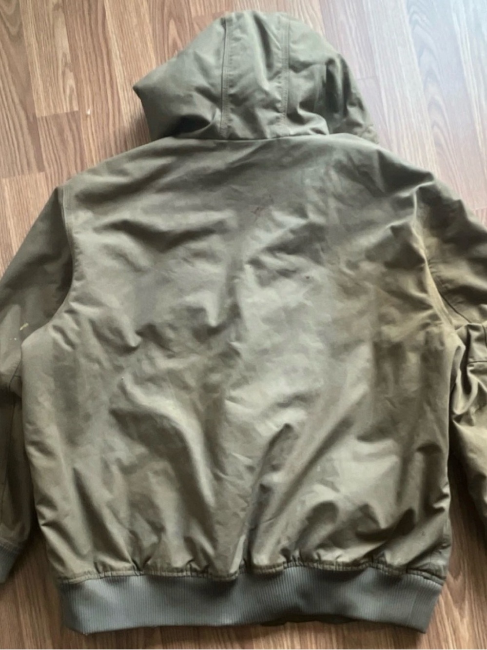 Carhartt Brown Hooded Heavyweight Work Bomber Jacket Men’s XL Log Creek TimberCo - Picture 2 of 13